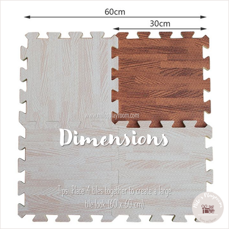 RED BROWN - WOOD PUZZLE PLAYMAT