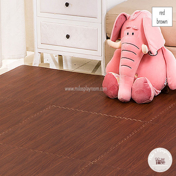 RED BROWN - WOOD PUZZLE PLAYMAT